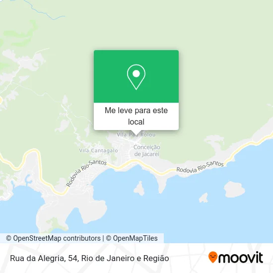 Rua da Alegria, 54 mapa