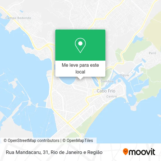 Rua Mandacaru, 31 mapa