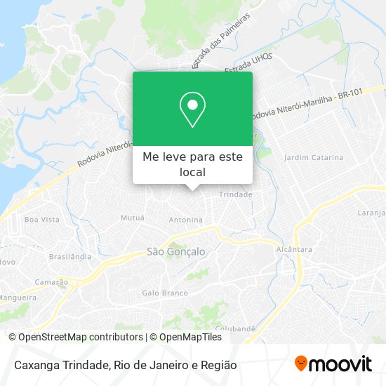 Caxanga Trindade mapa