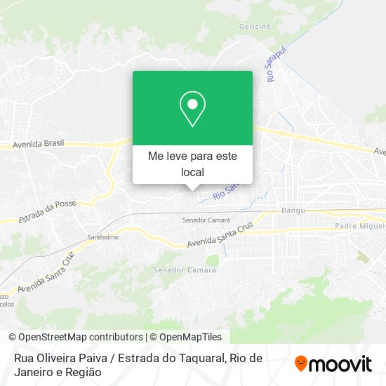Rua Oliveira Paiva / Estrada do Taquaral mapa