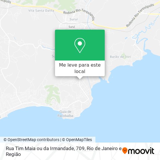 Rua Tim Maia ou da Irmandade, 709 mapa