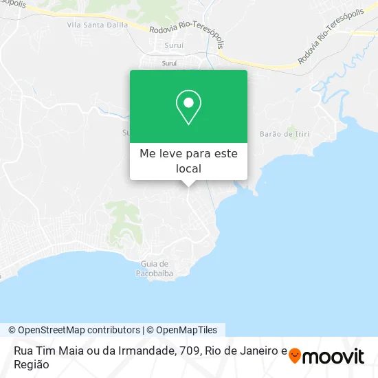 Rua Tim Maia ou da Irmandade, 709 mapa