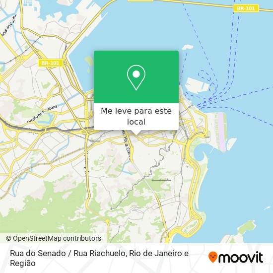 Rua do Senado / Rua Riachuelo mapa