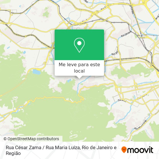 Rua César Zama / Rua Maria Luíza mapa