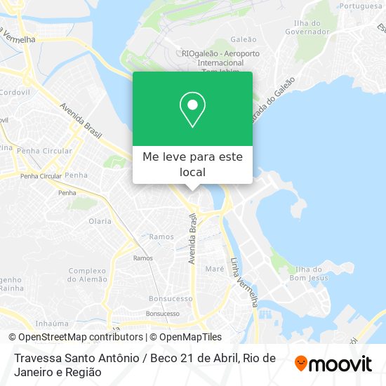 Travessa Santo Antônio / Beco 21 de Abril mapa