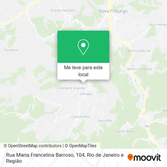 Rua Maria Francelina Barroso, 104 mapa