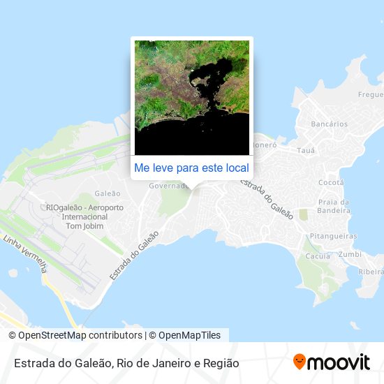 Estrada do Galeão mapa