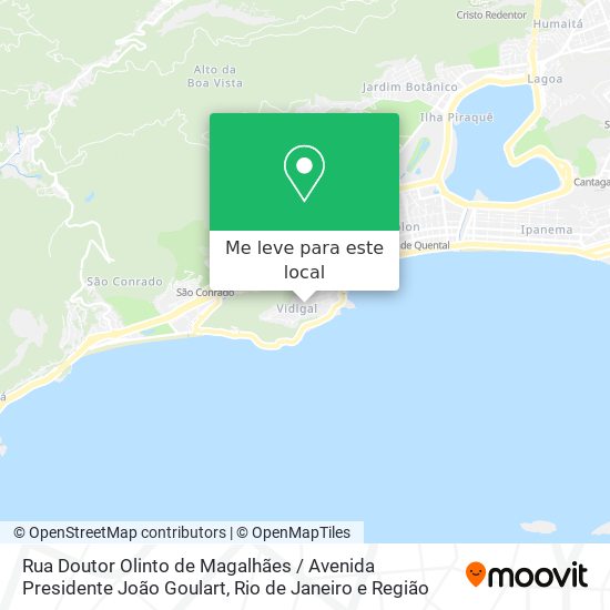 Rua Doutor Olinto de Magalhães / Avenida Presidente João Goulart mapa