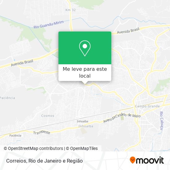 Correios mapa