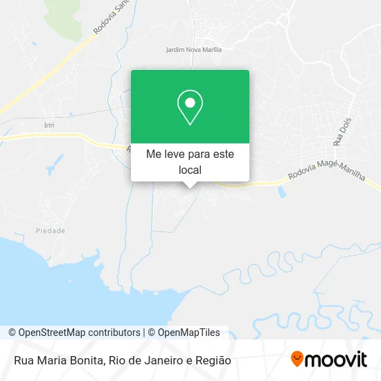 Rua Maria Bonita mapa