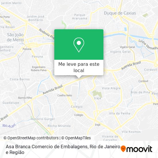 Asa Branca Comercio de Embalagens mapa