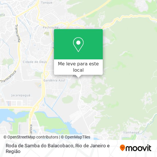Roda de Samba do Balacobaco mapa