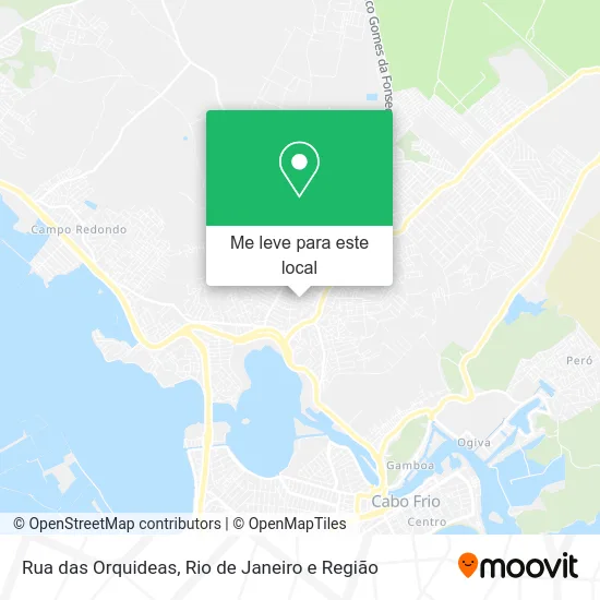 Rua das Orquideas mapa