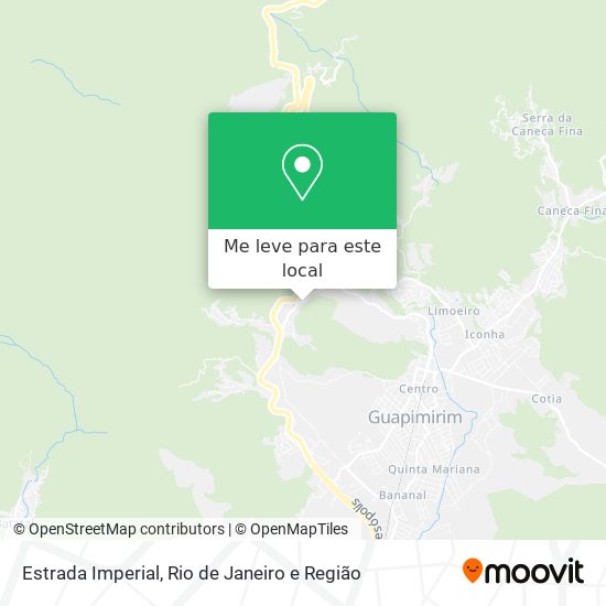 Estrada Imperial mapa