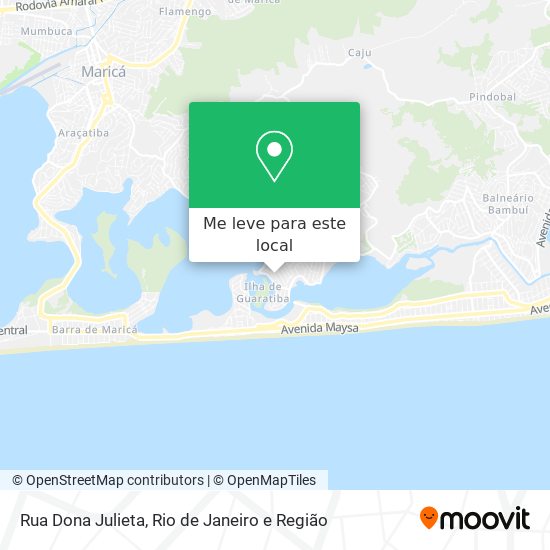 Rua Dona Julieta mapa