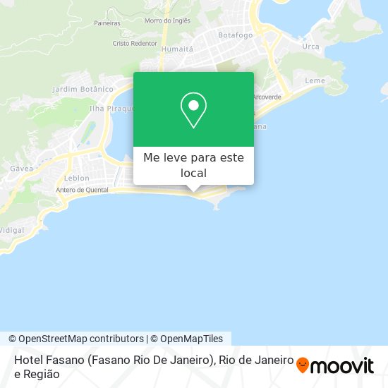 Hotel Fasano (Fasano Rio De Janeiro) mapa