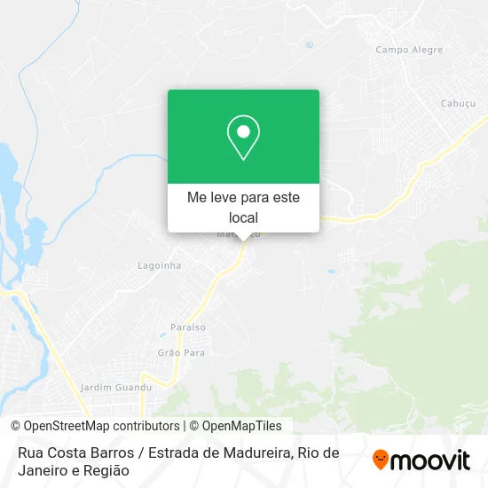 Rua Costa Barros / Estrada de Madureira mapa