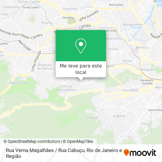 Rua Verna Magalhães / Rua Cabuçu mapa