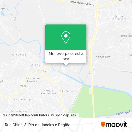 Rua China, 3 mapa