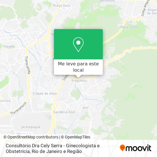 Consultório Dra Cely Serra - Ginecologista e Obstetrícia mapa