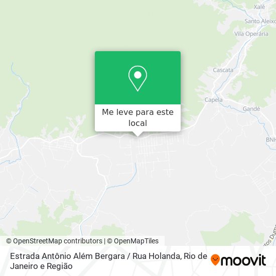 Estrada Antônio Além Bergara / Rua Holanda mapa