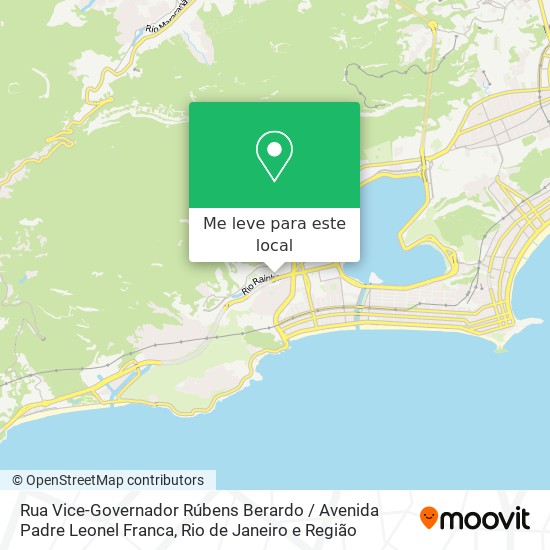 Rua Vice-Governador Rúbens Berardo / Avenida Padre Leonel Franca mapa