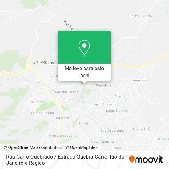 Rua Carro Quebrado / Estrada Quebra Carro mapa