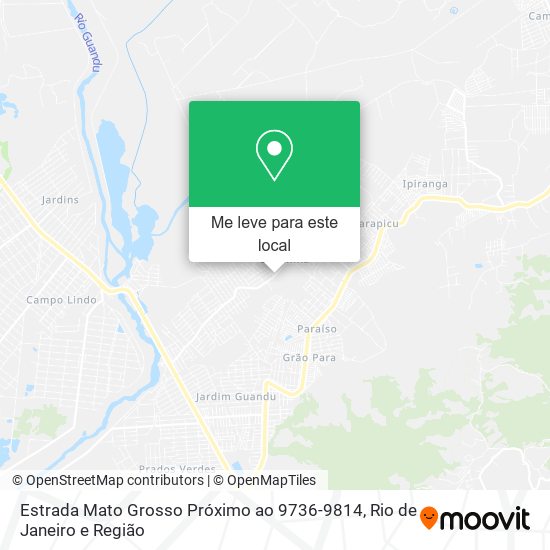 Estrada Mato Grosso Próximo ao 9736-9814 mapa