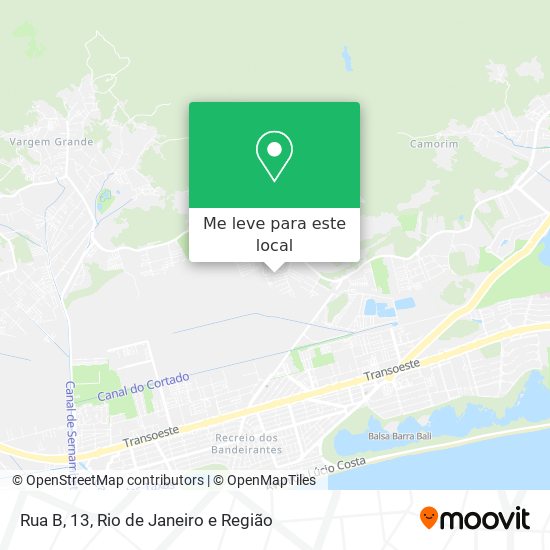Rua B, 13 mapa