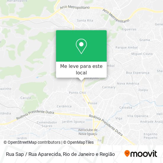 Rua Sap / Rua Aparecida mapa