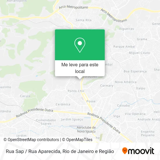 Rua Sap / Rua Aparecida mapa