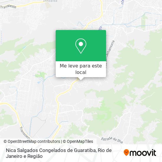 Nica Salgados Congelados de Guaratiba mapa