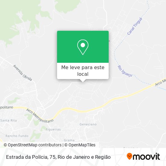 Estrada da Polícia, 75 mapa