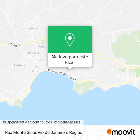 Rua Monte Sinai mapa