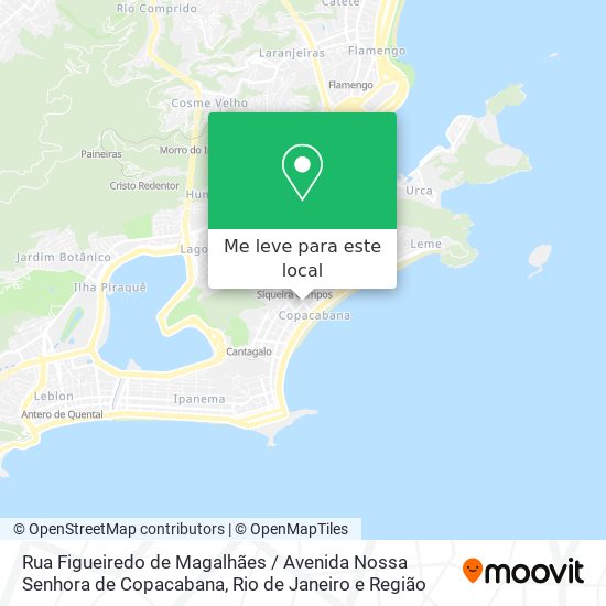 Rua Figueiredo de Magalhães / Avenida Nossa Senhora de Copacabana mapa