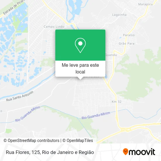 Rua Flores, 125 mapa