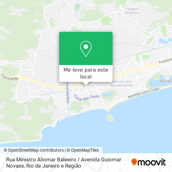 Rua Ministro Aliomar Baleeiro / Avenida Guiomar Novaes mapa