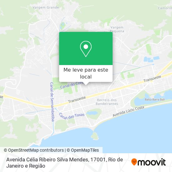 Avenida Célia Ribeiro Silva Mendes, 17001 mapa