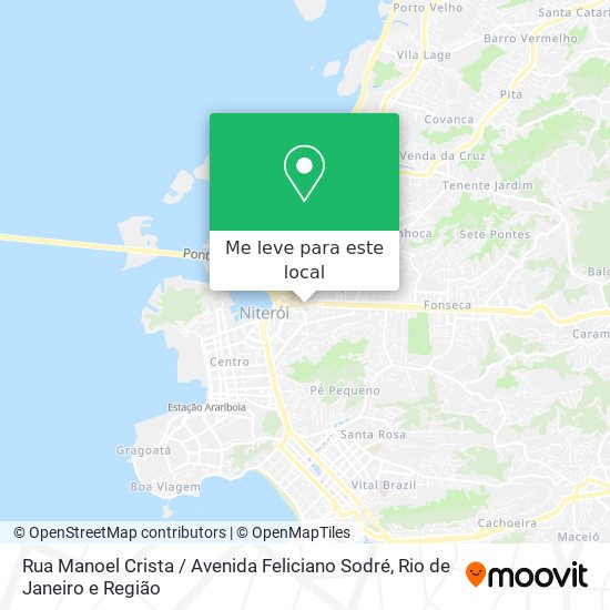 Rua Manoel Crista / Avenida Feliciano Sodré mapa