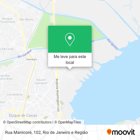 Rua Manicoré, 102 mapa