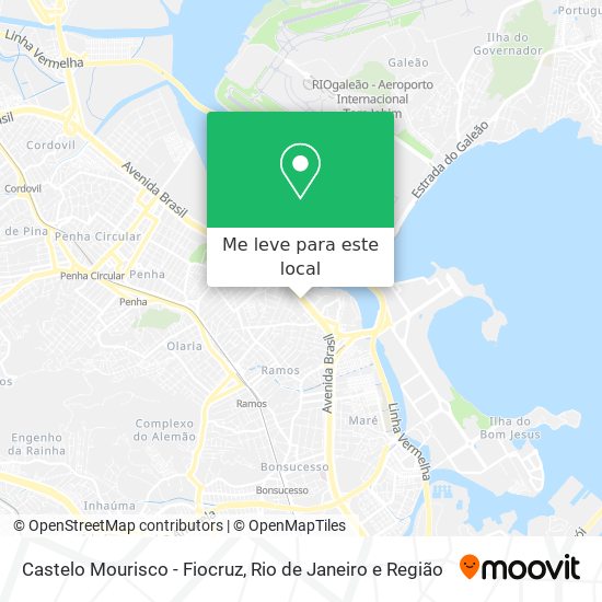 Castelo Mourisco - Fiocruz mapa