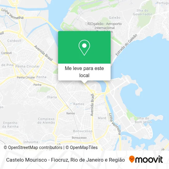 Castelo Mourisco - Fiocruz mapa