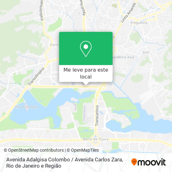 Avenida Adalgisa Colombo / Avenida Carlos Zara mapa