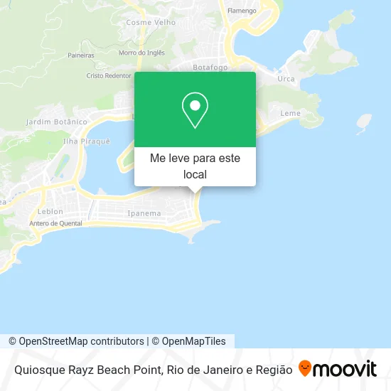 Quiosque Rayz Beach Point mapa