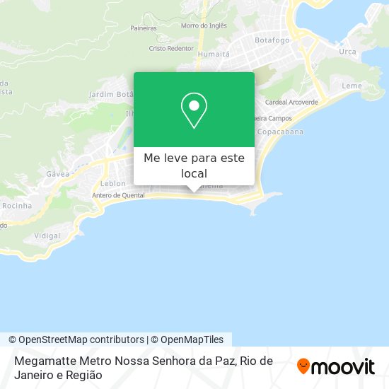 Megamatte Metro Nossa Senhora da Paz mapa