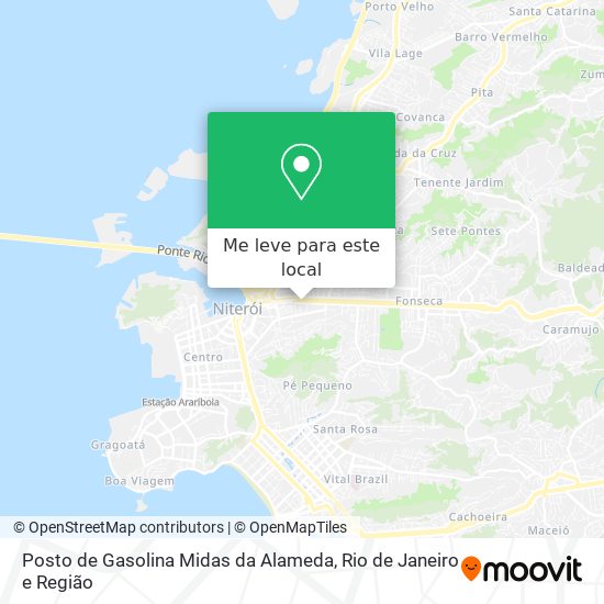 Posto de Gasolina Midas da Alameda mapa
