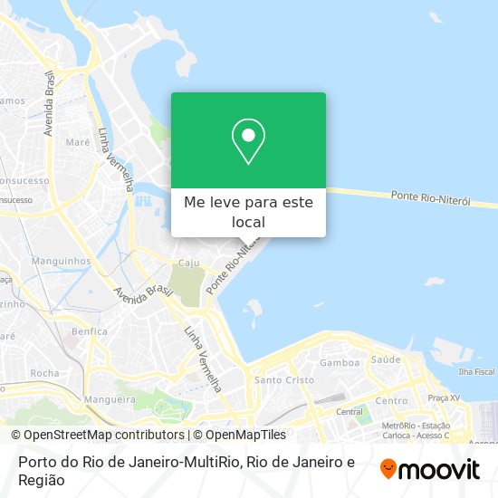 Porto do Rio de Janeiro-MultiRio mapa