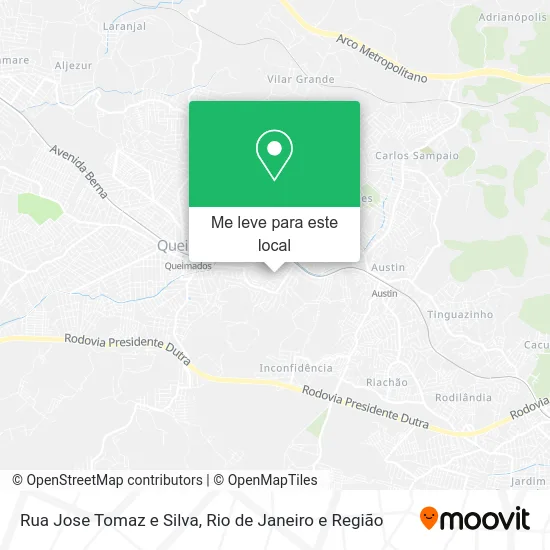 Rua Jose Tomaz e Silva mapa