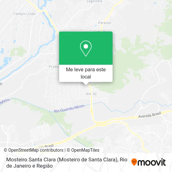 Mosteiro Santa Clara mapa