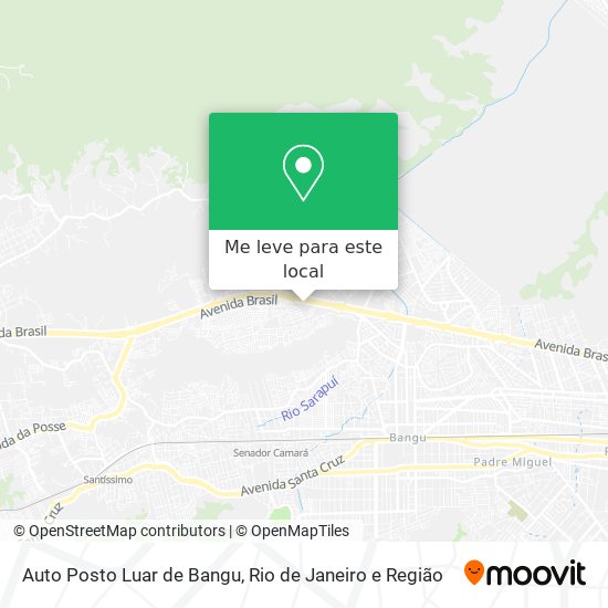 Auto Posto Luar de Bangu mapa